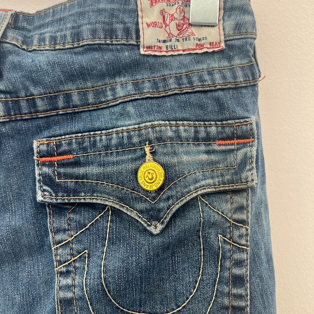 True Religion Blue Jean Shorts Size 30 - Picture 8 of 16